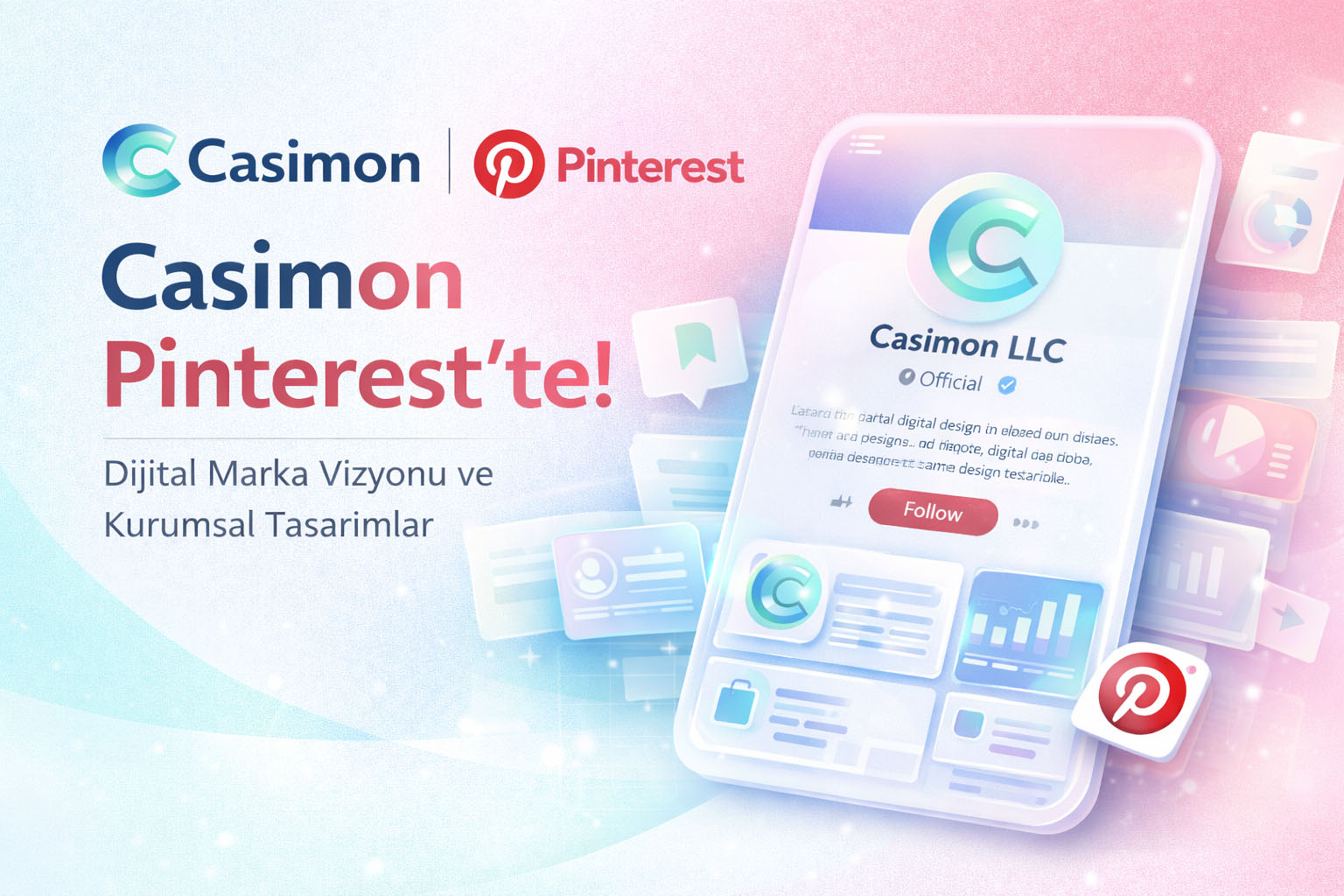 Casimon Pinterest'te! Kurumsal Marka Kimliği ve Dijital Vizyon Artık Pinterest’te